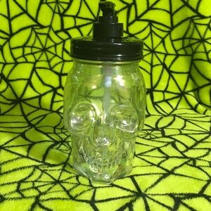 Iridescent Skull Glass Soap/ Lotion Dispenser